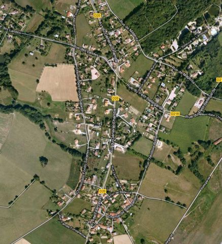 Bellegarde vue du ciel