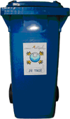 poubelle bleue